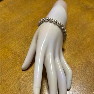 Elegant Silver Beaded Bracelet